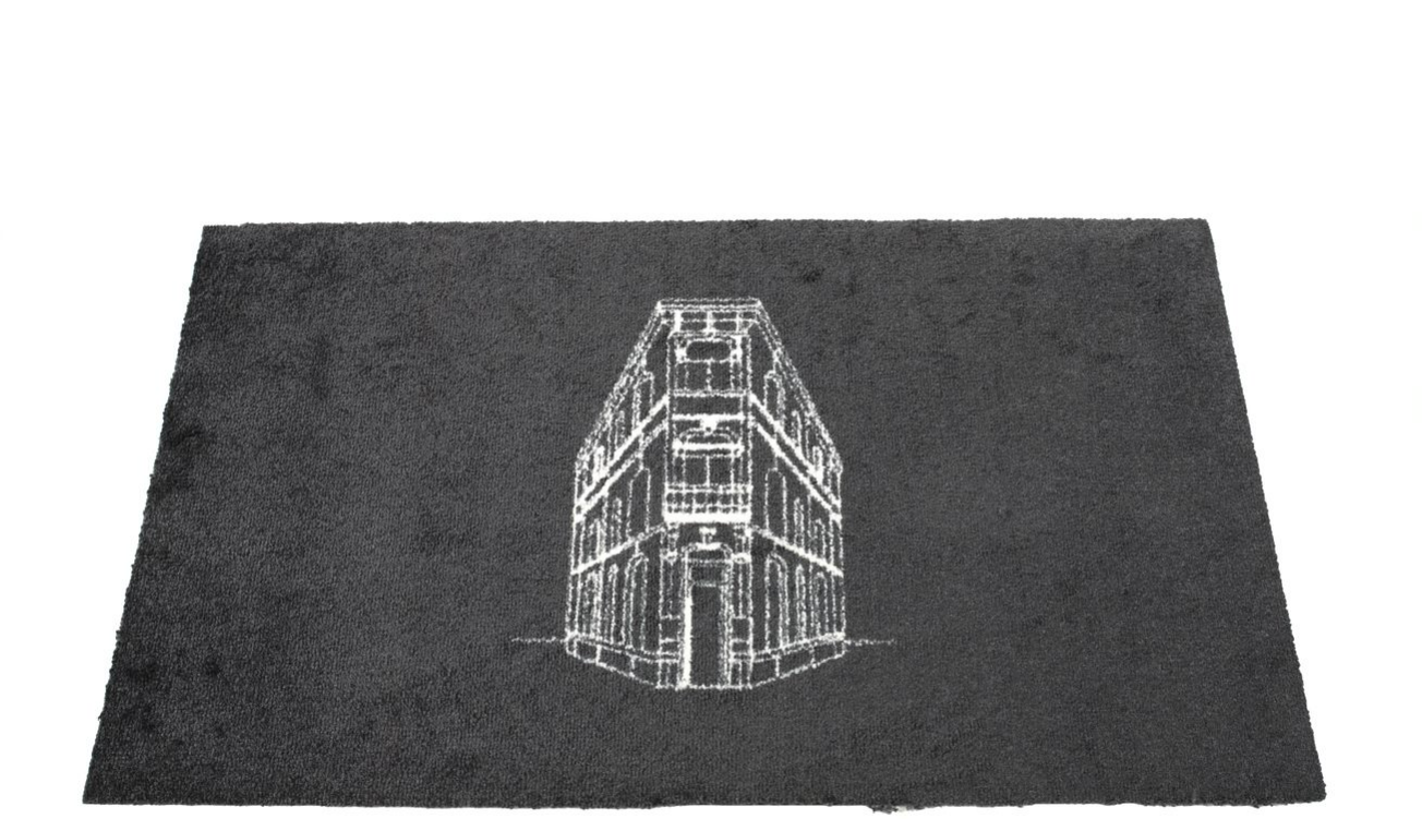 Exemple de Tapis Logo extérieur à encastrer